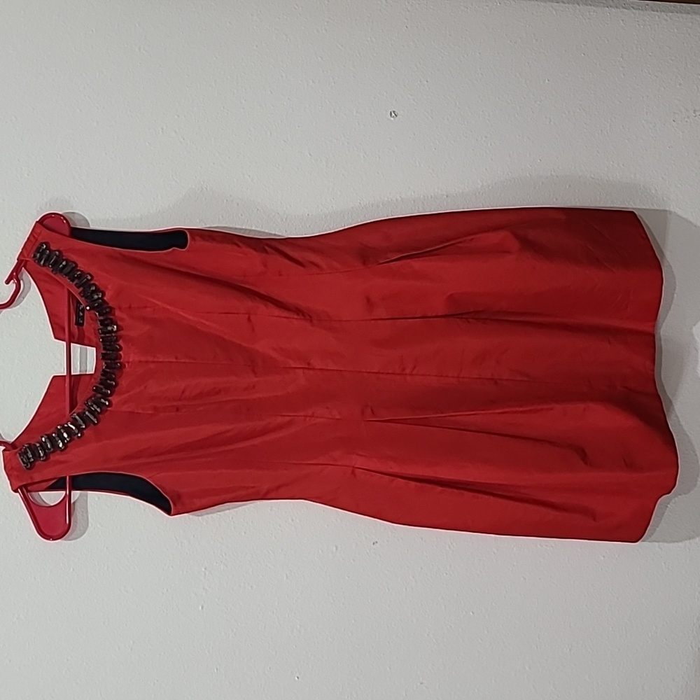 ZARA RED TULIP COCKTAIL DRESS SIZE M
